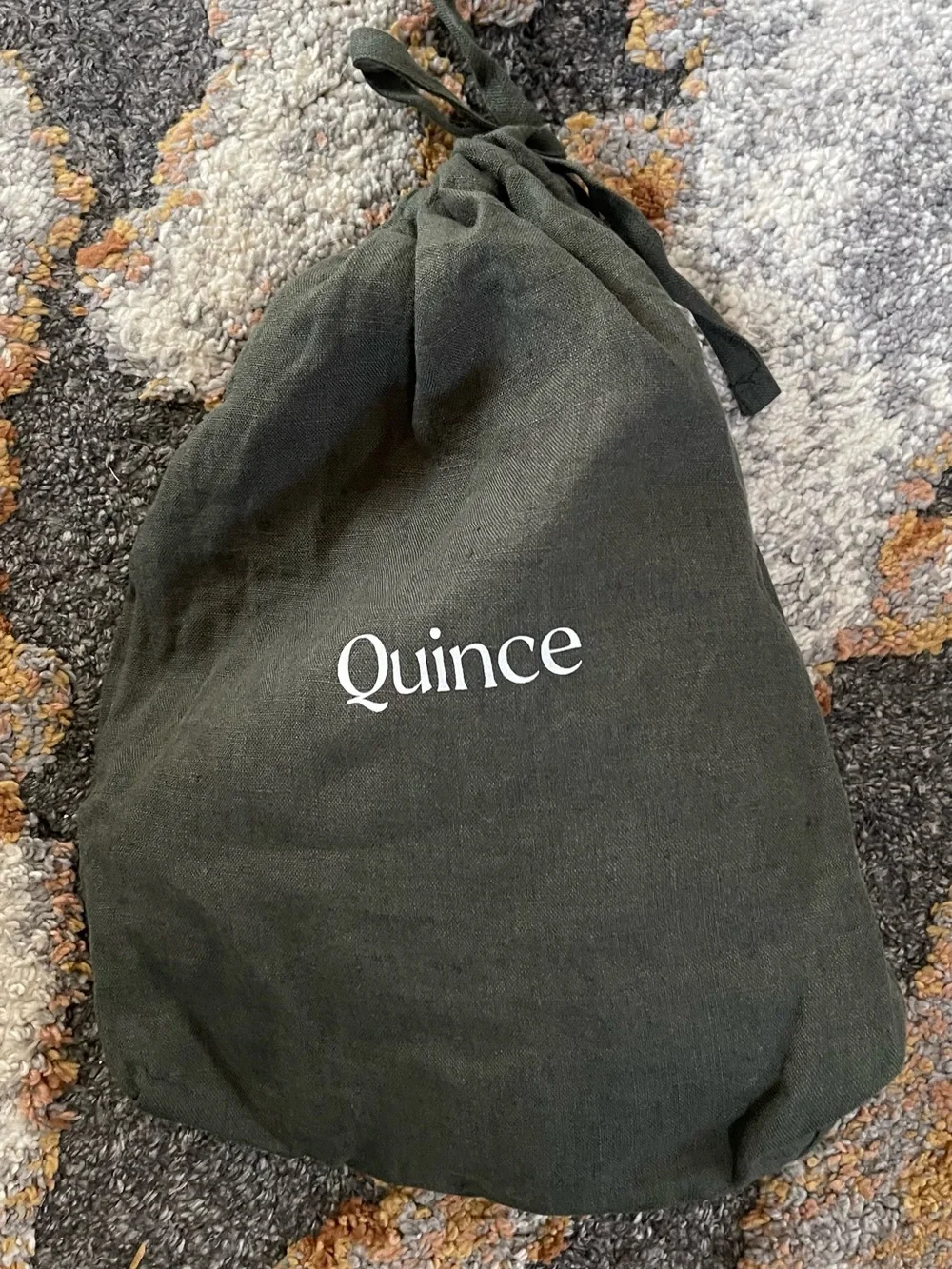 NEW Quince European Linen Euro Sham, 26 X 26 (Pine)